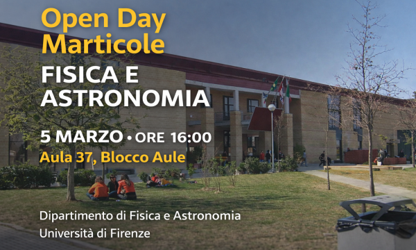 Open Day Matricole – Fisica e Astronomia